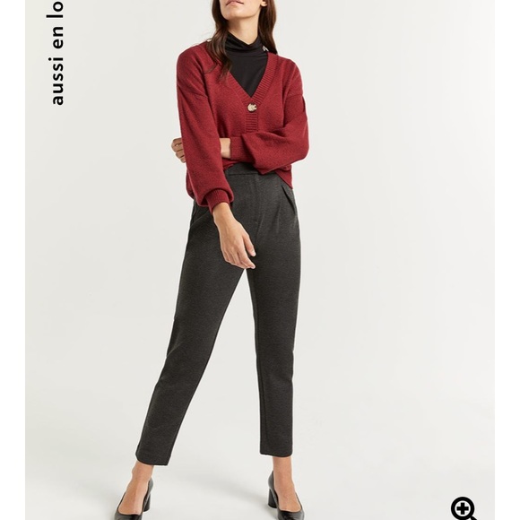 NWOT reitmans gray high rise pants - Picture 2 of 5